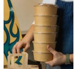 Bol à salade Caesar, rond, 1.000 ml, marron