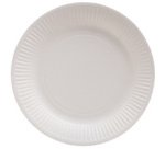 50 Assiettes en carton rondes, 23 cm - Blanc