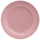 Assiette en carton, rond, 230 mm, rose