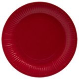 20 Assiettes en carton rondes, 23 cm