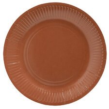 Kartonnen bord rond 230 mm terracotta