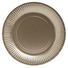 Kartonnen bord rond 230 mm goud