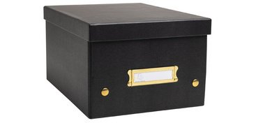 Boîte de rangement à plat carton 20x26x15cm Néo Déco