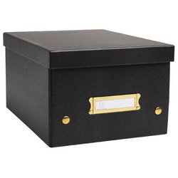 Boîte de rangement à plat carton 33x50x16cm Néo Déco - Blanc