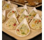 Cuiller pour amuse-gueule Drop, 55x110 mm, blanc