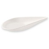 Lepel voor hapjes Drop, 55 x 110 mm, wit