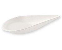 Cuiller pour amuse-gueule Drop, 55x110 mm, blanc