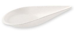 Cuiller pour amuse-gueule Drop, 55x110 mm, blanc