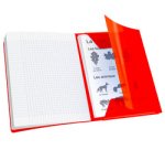 Cahier à rabat 170 x 220 mm, incolore