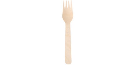 Fourchette en bois ciré, longueur: 160 mm