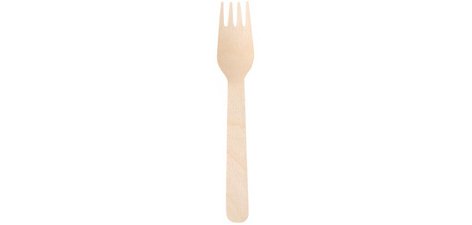 Fourchette en bois ciré, longueur: 160 mm