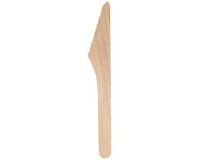 Houten gewaxt mes, lengte: 165 mm