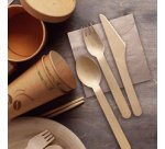 Couteau en bois ciré, longueur: 165 mm