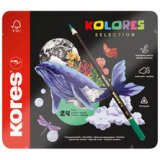 Crayon de couleur 'KOLORES SELECTION', étui de 24