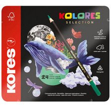 Crayon de couleur 'KOLORES SELECTION', étui de 24