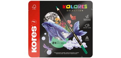 Crayon de couleur 'KOLORES SELECTION', étui de 24