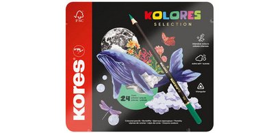 Crayon de couleur 'KOLORES SELECTION', étui de 24