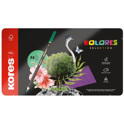 Crayon de couleur 'KOLORES SELECTION', étui de 72