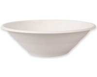 Slakom van suikerriet, rond, 900 ml, wit