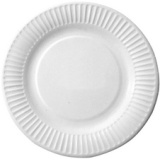 Assiette en carton, rond, 230 mm, blanc