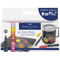 FABER-CASTELL Creative Marker, étui de 6 'Summer breeze'