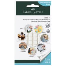 FABER-CASTELL Pastille adhésive Tack-It, enlevable, blanc