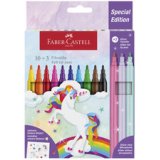 FABER-CASTELL Feutre licorne, étui carton 18+6