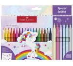 FABER-CASTELL Feutre licorne, étui carton 18+6