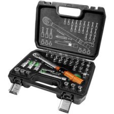 BRÜDER MANNESMANN Kit clé dynamométrique 1/4', 32 pièces