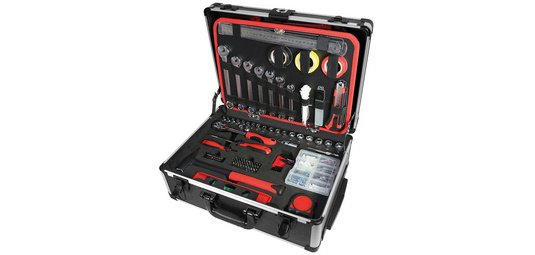 Boîte à outils, 211 pièces, en valise alu