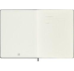 Carnet Moleskine XL 190x250mm carreau 5x5 couverture rigide noire