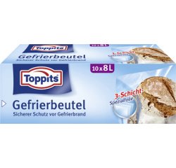 Sachet de congélation, 10 x 8 litres, 340 x 500 mm