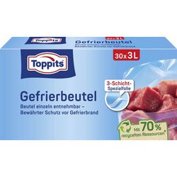Sachet de congélation, 30 x 3 litres, 250 x 270 mm