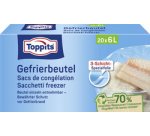 Sachet de congélation, 20 x 6 litres, 290 x 410 mm