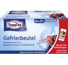 Diepvrieszakje 80 x 2 liter 220 x 240 mm
