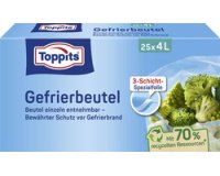 Sachet de congélation, 25 x 4 litres, 250 x 340 mm