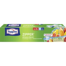 Sachet multi-usage avec zip, 12 x 6 litres