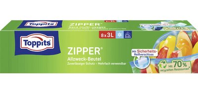 Sachet multi-usage avec zip, 18 x 3 litres