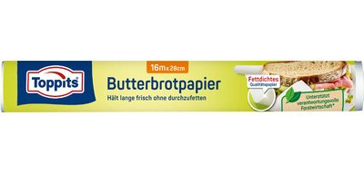 Papier sulfurisé pour sandwich, largeur 28 cm - Rouleau de 16 m