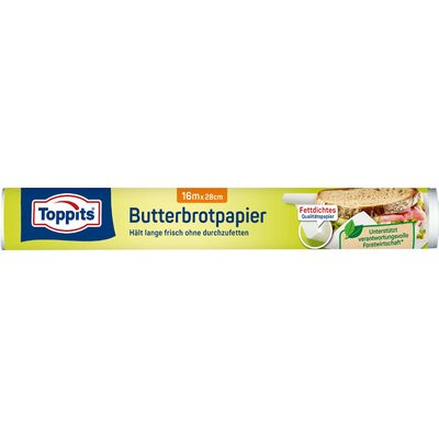 Pergamentpapier für Sandwiches, Breite 28 cm - Rolle mit 16 m.