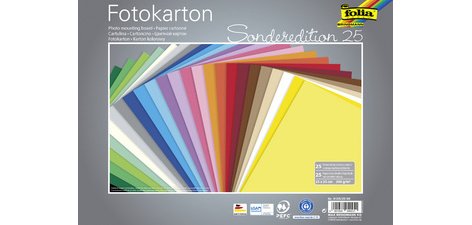 Carton, (L)250 x (H)350 mm, 300 g/m2, assorti