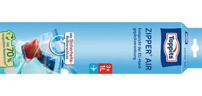 Sachet multi-usage Air avec zip, 3 x 1 litres