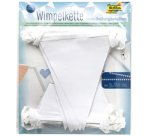 Guirlande de fanions 'Basic', longueur: 3,80 m, blanc