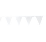 Guirlande de fanions 'Basic', longueur: 3,80 m, blanc