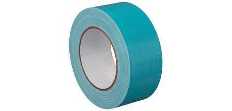 Premium fabric tape, thick, 50 mm x 25 m, light blue
