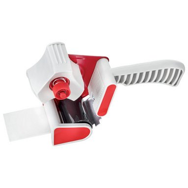 Handmatige tapehouder, wit/rood