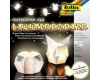 Papier origami pour photophore, 300 x 300 mm, blanc