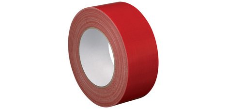 Profi fabric tape, extra thick, 50 mm x 25 m, red