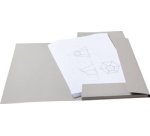 Carton à dessin, en carton gris, A4, gris