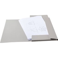 Carton à dessin, en carton gris, A4, gris